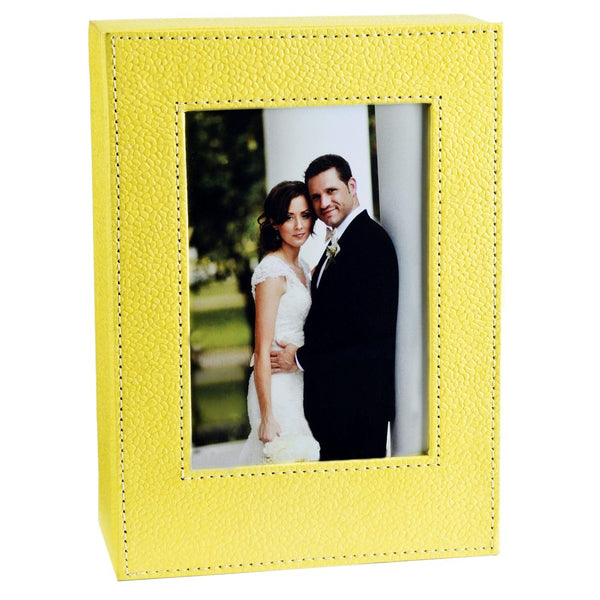 Ecoleatherette Wall Hanging Key Box Key Holder For 3 Key Chain (KHS.L.Yellow)