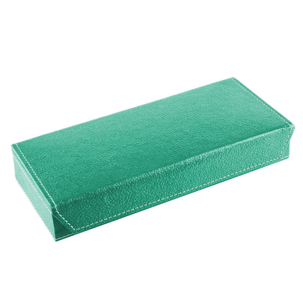Ecoleatherette Handcrafted Travel Jewellery box (TJB.C.Green)