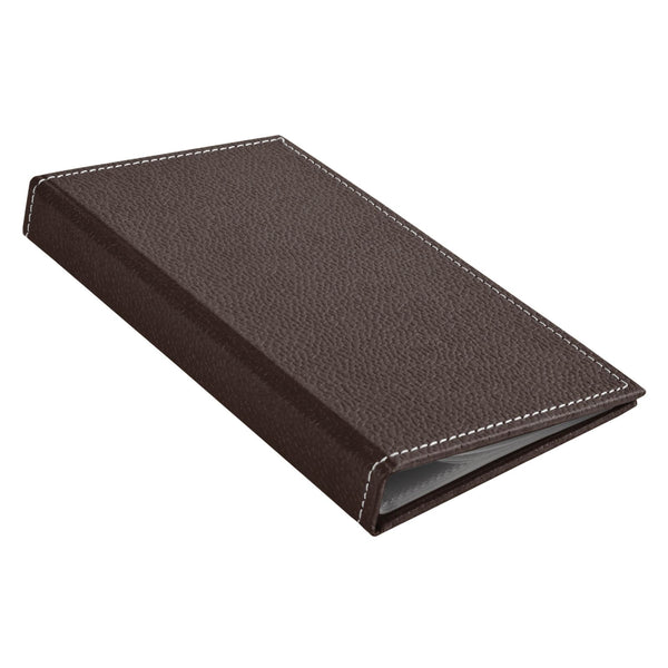 Ecoleatherette Visiting Card Holder Book (3VCB.Chocolate)