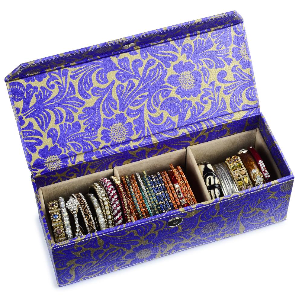 Ecoleatherette 3 Partition Bangle Box (BB3P.001)