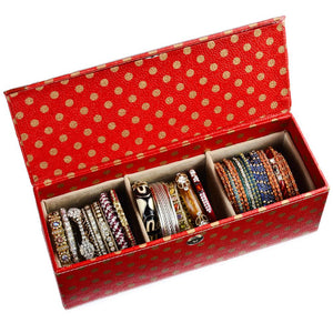 Ecoleatherette 3 Partition Bangle Box (BB3P.013)