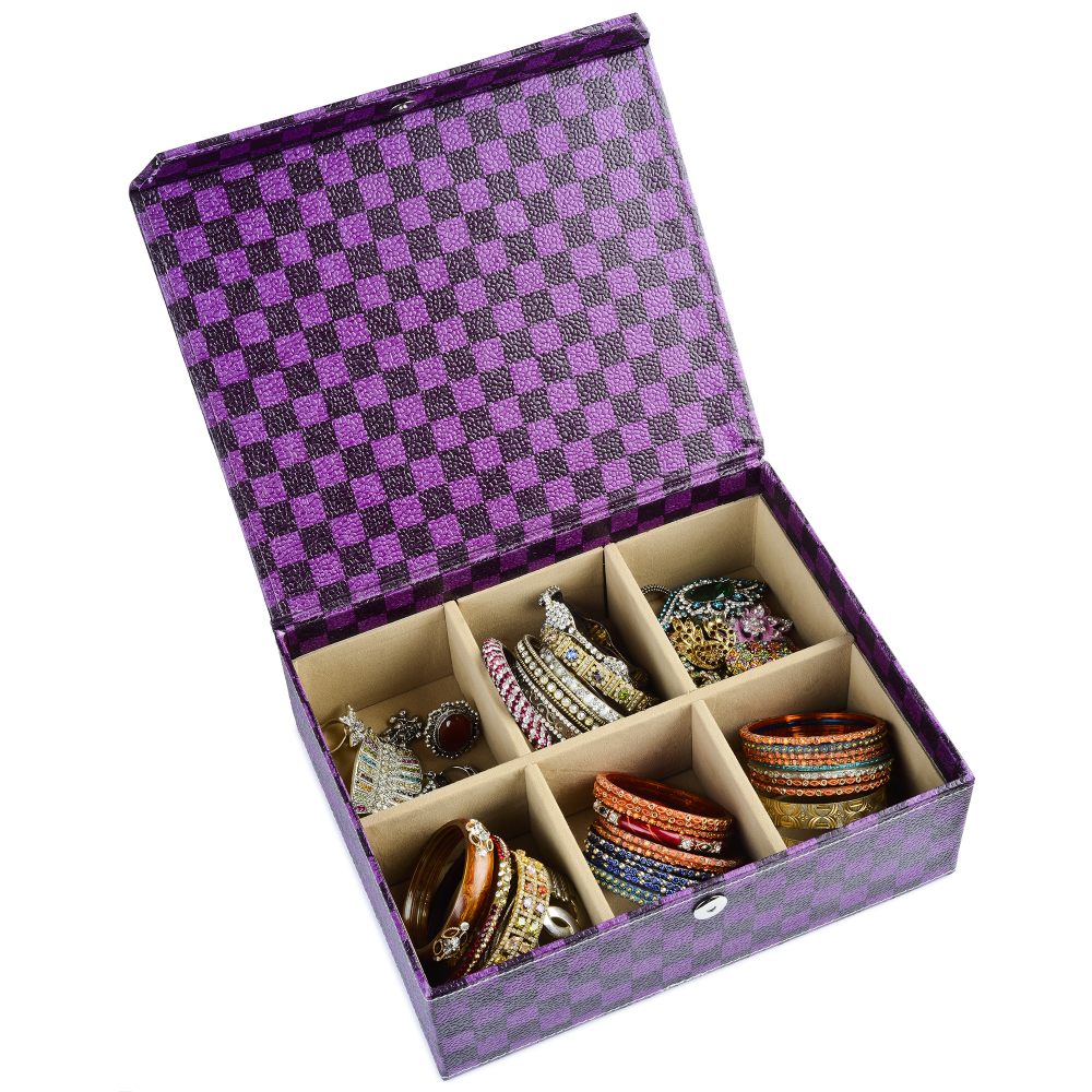 Ecoleatherette 6 Partition Bangle Box (BB6P.2003)