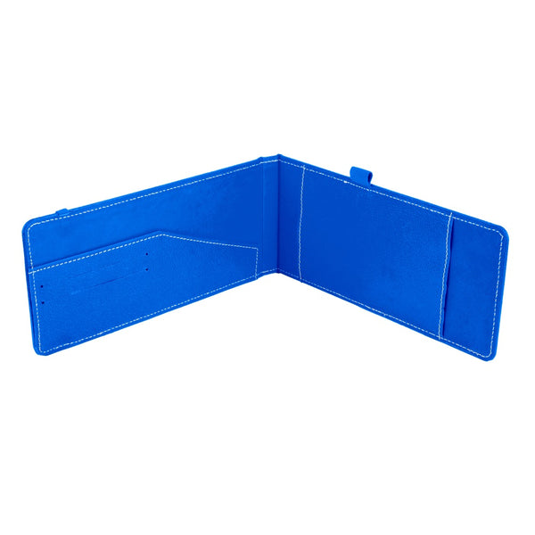 Ecoleatherette Cheque Book Holder (CQBH.D.Blue)