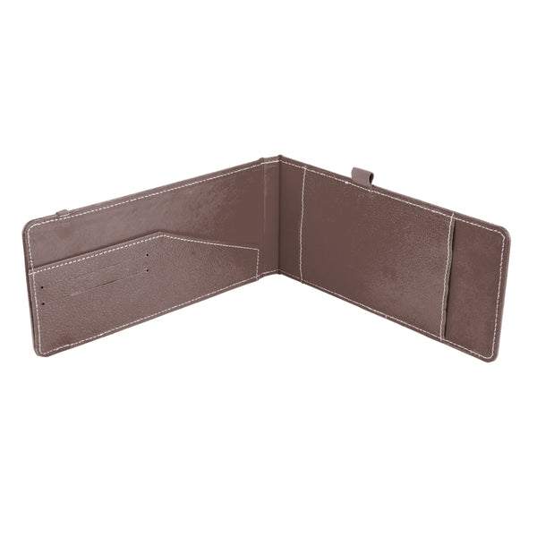 Ecoleatherette Cheque Book Holder (CQBH.H.Nut)