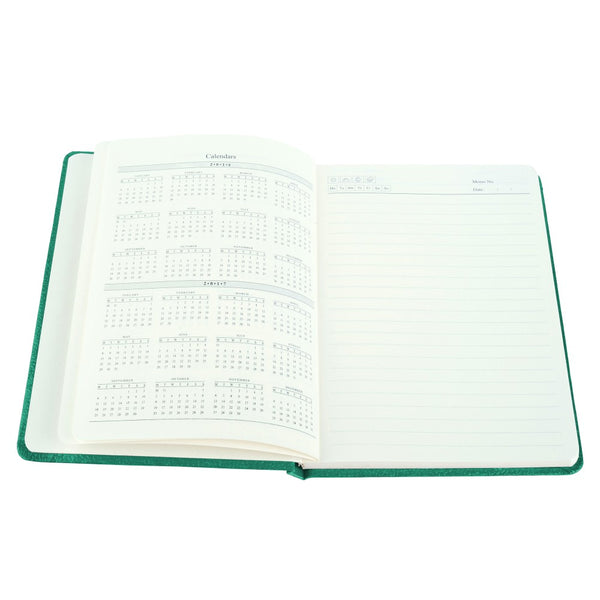 Ecoleatherette A-5 Hard Cover Notebook (HCJA5.A.Green)