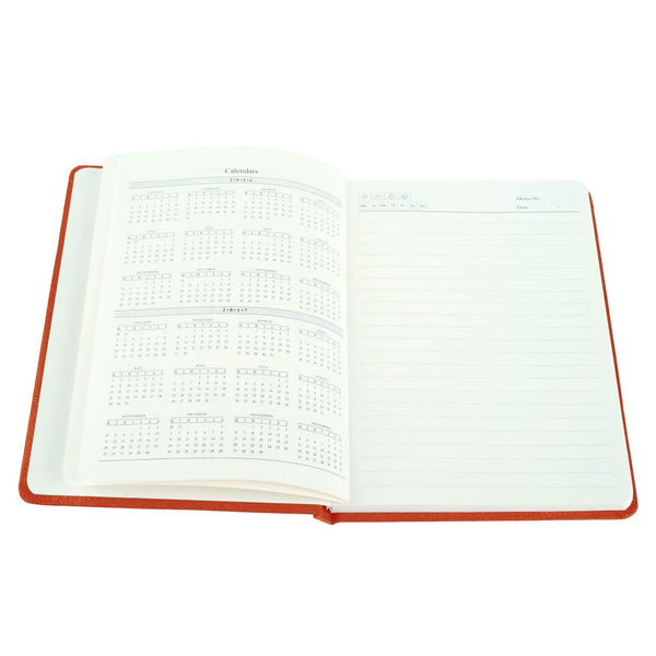 Ecoleatherette A-5 Hard Cover Notebook (HCJA5.Orange)