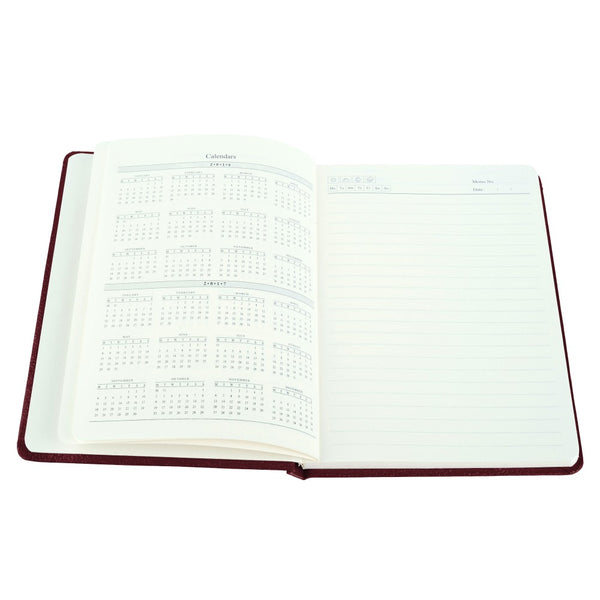 Ecoleatherette A-5 Hard Cover Notebook (HCJA5.Cherry)