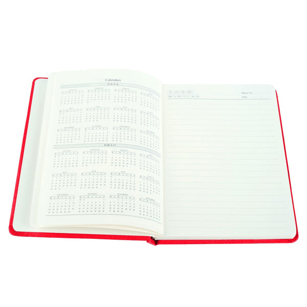 Ecoleatherette A-5 Hard Cover Notebook (HCJA5.D.Pink)