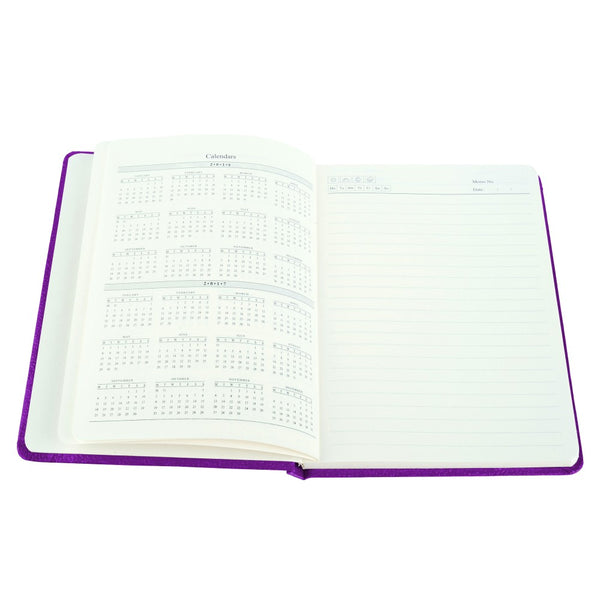 Ecoleatherette A-5 Hard Cover Notebook (HCJA5.Lilac)