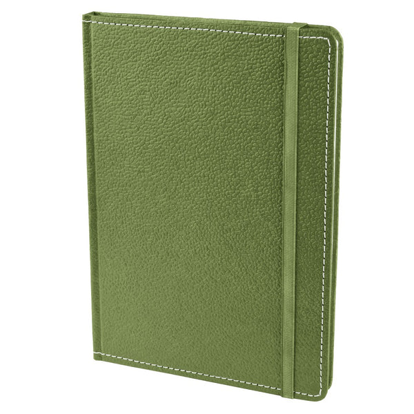 Ecoleatherette A-5 Hard Cover Notebook (HCJA5.O.Green)
