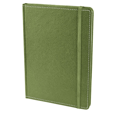 Ecoleatherette A-5 Hard Cover Notebook (HCJA5.O.Green)