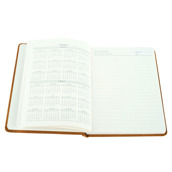 Ecoleatherette A-5 Hard Cover Notebook (HCJA5.R.Gold)