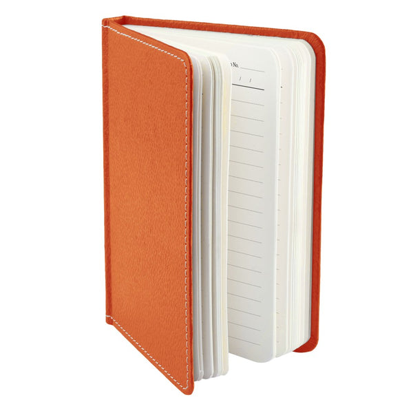 Ecoleatherette A-6 Hard Cover Notebook (HCJA6.B.Orange)
