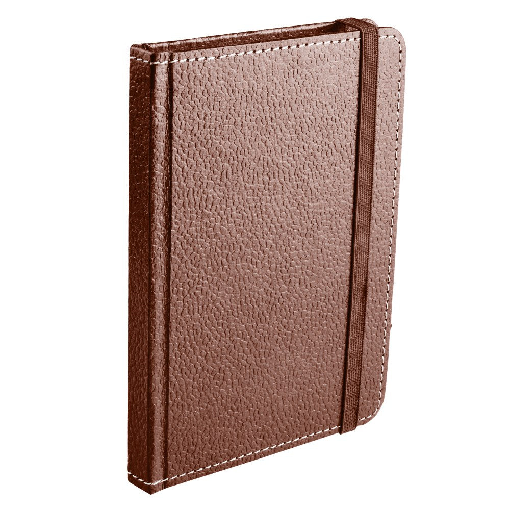 Ecoleatherette A-6 Hard Cover Notebook (HCJA6.D.Brown)