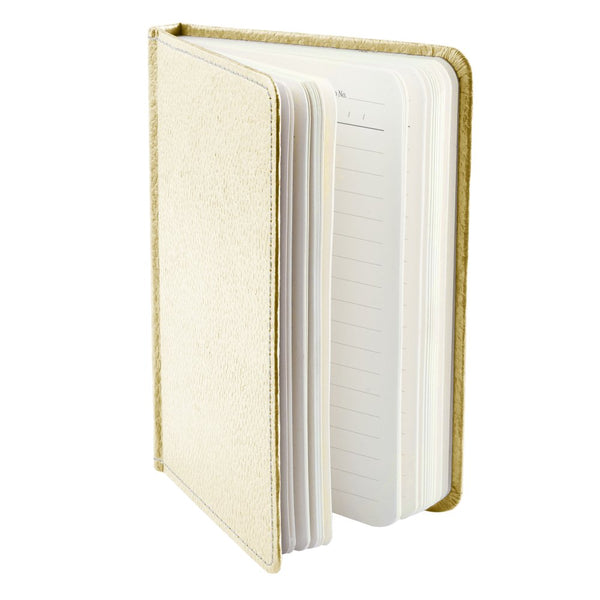Ecoleatherette A-6 Hard Cover Notebook (HCJA6.Pearl)
