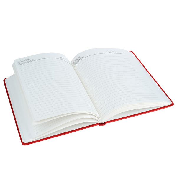 Ecoleatherette B-5 Hard Cover Notebook (HCJB5.Red)
