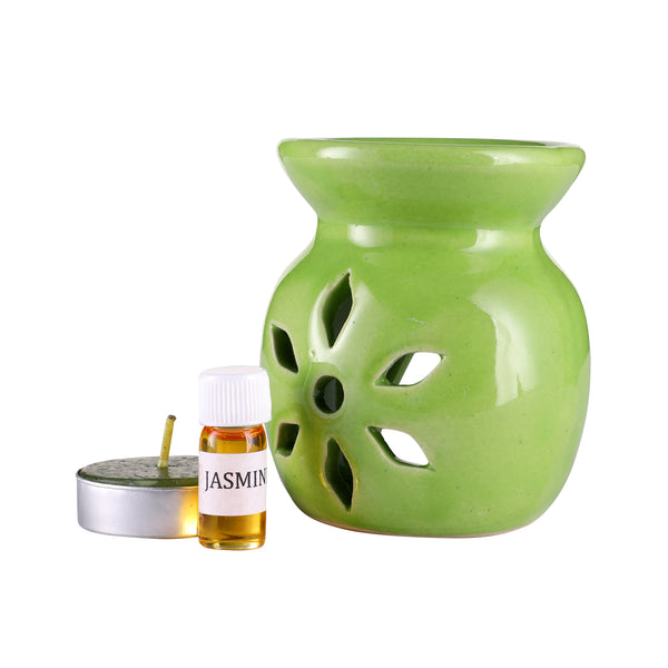 Arofume Ceramic diffuser Gift Set (Small Size,Jasmine Fragrance Oil)