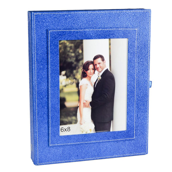 Ecoleatherette Wall Hanging Key Box Key Holder For 10 Key Chain (KHB.D.Blue)