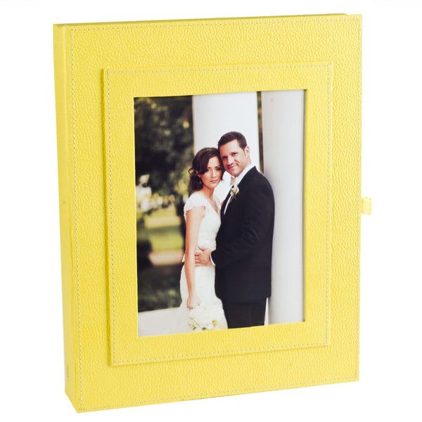 Ecoleatherette Wall Hanging Key Box Key Holder For 10 Key Chain (KHB.L.Yellow)