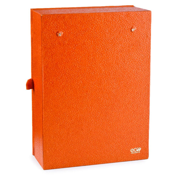 Ecoleatherette Wall Hanging Key Box Key Holder For 3 Key Chain (KHS.B.Orange)