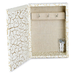 Ecoleatherette Wall Hanging Key Box Key Holder For 3 Key Chain (KHS.3001)