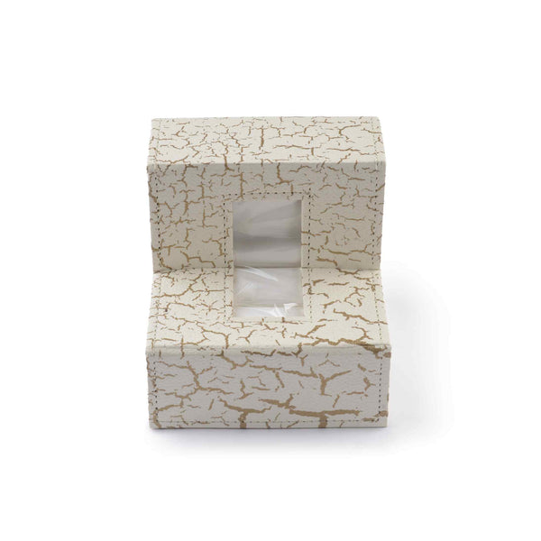 Ecoleatherette Handcrafted L Shape Tissue Paper Tissue Holder Car Tissue Box Comes with 50 Pulls Tissue (LTB.3001)