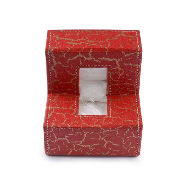 Ecoleatherette Handcrafted L Shape Tissue Paper Tissue Holder Car Tissue Box Comes with 50 Pulls Tissue (LTB.3004)