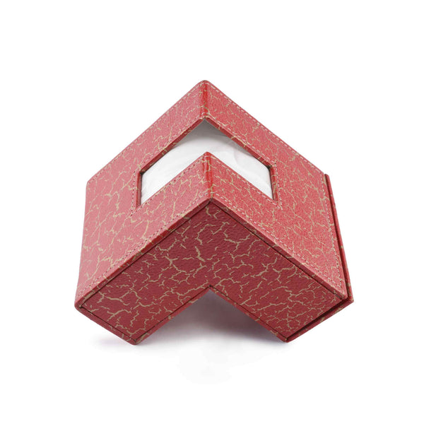 Ecoleatherette Handcrafted L Shape Tissue Paper Tissue Holder Car Tissue Box Comes with 50 Pulls Tissue (LTB.3004)
