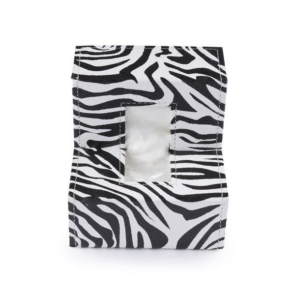 Ecoleatherette Handcrafted L Shape Tissue Paper Tissue Holder Car Tissue Box Comes with 50 Pulls Tissue (LTB.016)