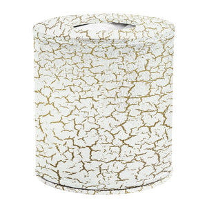 Ecoleatherette Handcrafted Round Tissue Paper Tissue Holder Car Tissue Box Comes with 50 Pulls Tissue (RDTB.3001)