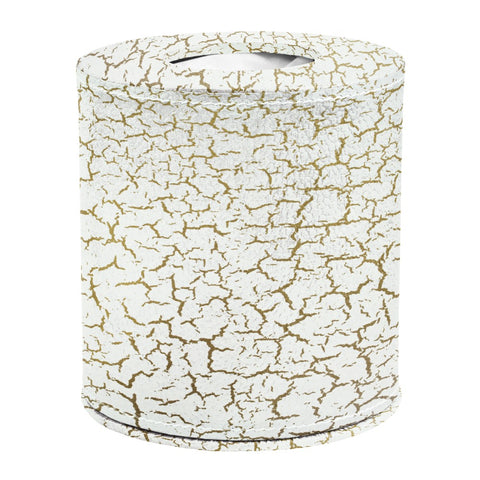 Ecoleatherette Handcrafted Round Tissue Paper Tissue Holder Car Tissue Box Comes with 50 Pulls Tissue (RDTB.3001)