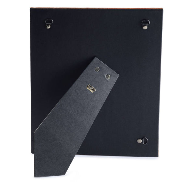 Ecoleatherette 5"x7" Photo Frame with Hanging and Standing Options (RPF57.L.Brown)