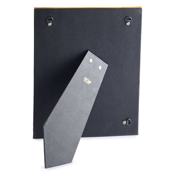 Ecoleatherette 5"x7" Photo Frame with Hanging and Standing Options (RPF57.R.Gold)