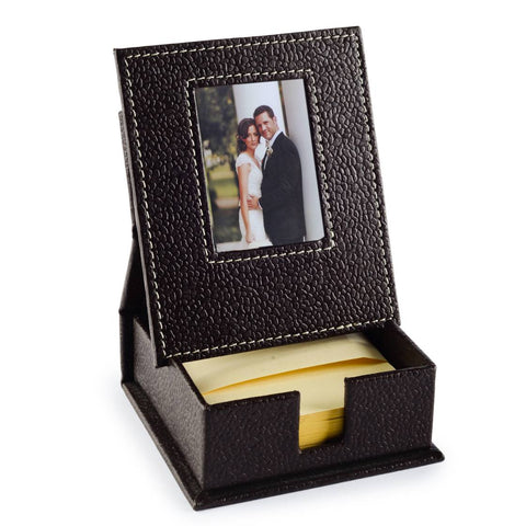 Ecoleatherette Slip Box with Frame (SBF.Chocolate)