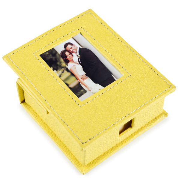 Ecoleatherette Slip Box with Frame (SBF.L.Yellow)