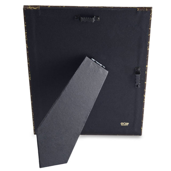 Ecoleatherette 6"x8" Photo Frame with Hanging and Standing Options  (SRPF68.Black)