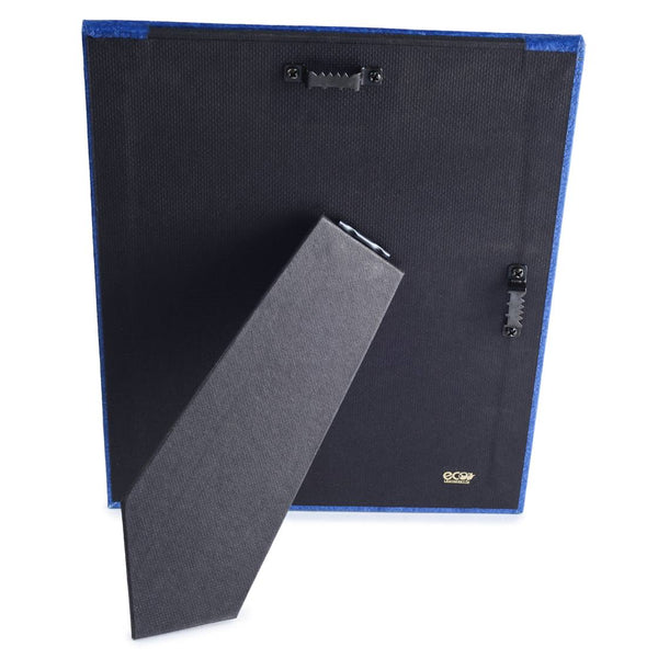 Ecoleatherette 6"x8" Photo Frame with Hanging and Standing Options  (SRPF68.D.blue)