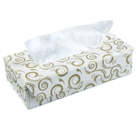 Ecoleatherette Handcrafted Tissue Paper Tissue Holder Car Tissue Box With 100 Pulls tissue (TB.006)