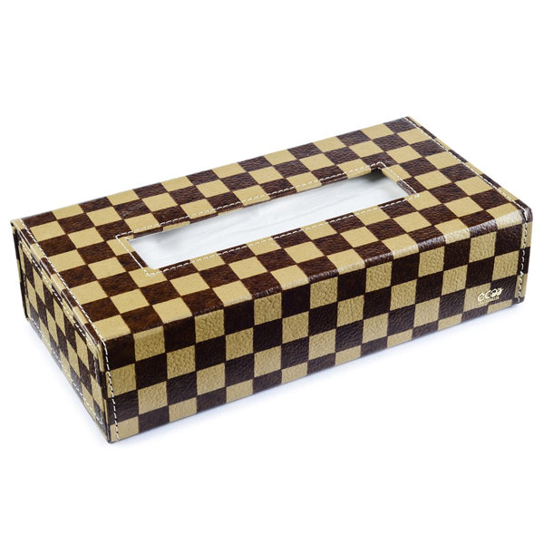 Ecoleatherette Handcrafted Tissue Paper Tissue Holder Car Tissue Box With 100 Pulls tissue (TB.2006)