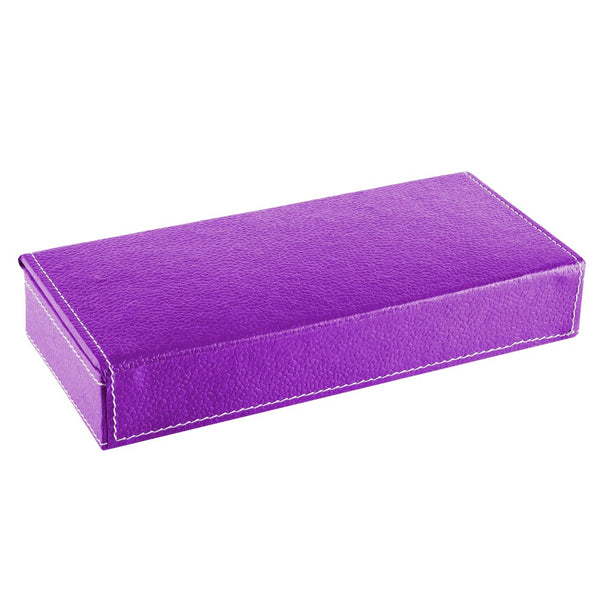 Ecoleatherette Handcrafted Travel Jewellery box (TJB.Lilac)