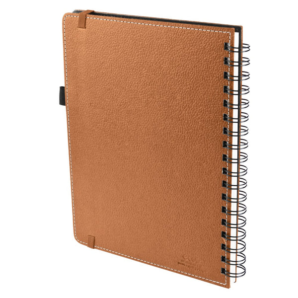 Ecoleatherette A-5 Wiro Spiral Hard Cover Notebook (WHCJA5.Copper)