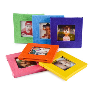 Ecoleatherette Handcrafted Fridge Magnet Magnetic Frame Size 3'x3"(Set of 6 pcs)