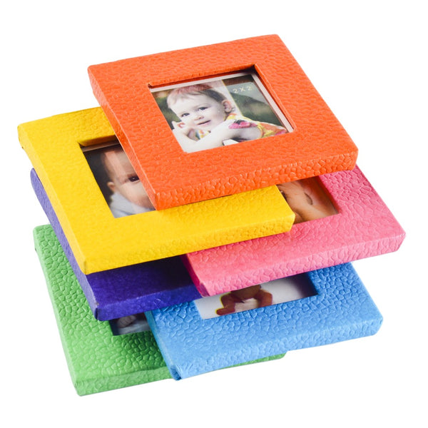 Ecoleatherette Handcrafted Fridge Magnet Magnetic Frame Size 3'x3"(Set of 6 pcs)